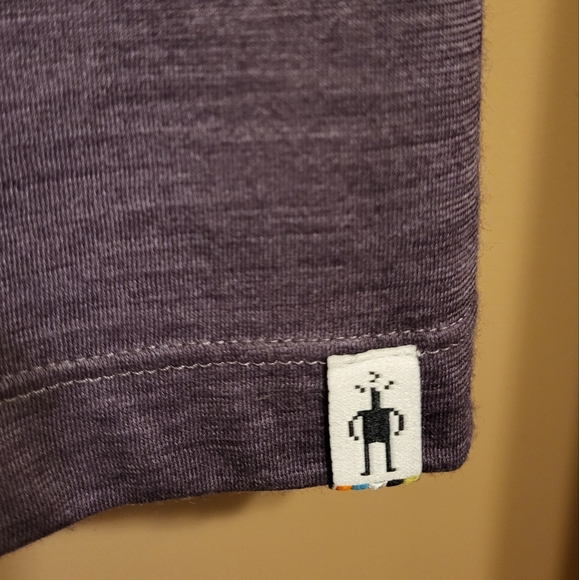 Smartwool. Dusty purple merino blend sleeveless hooded tunic / sweater (S) - Picture 2 of 7